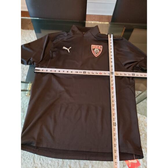 Puma Training 1/4 Zip Jersey Shirt Men's XXL Black Solid Polyester Long Sleeve - Picture 8 of 13